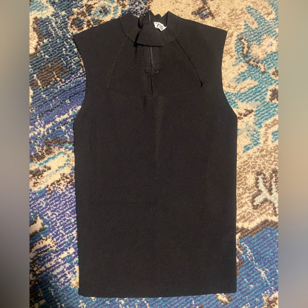 Zara sleeveless top with chest cutout